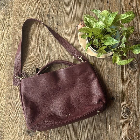 Skagen Mikkeline Burgundy Leather Handbag with Matching Wallet - Picture 2 of 13